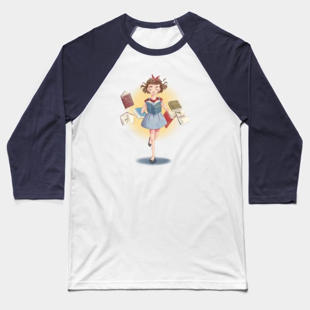 Matilda Baseball T-Shirt by Lu Lapin